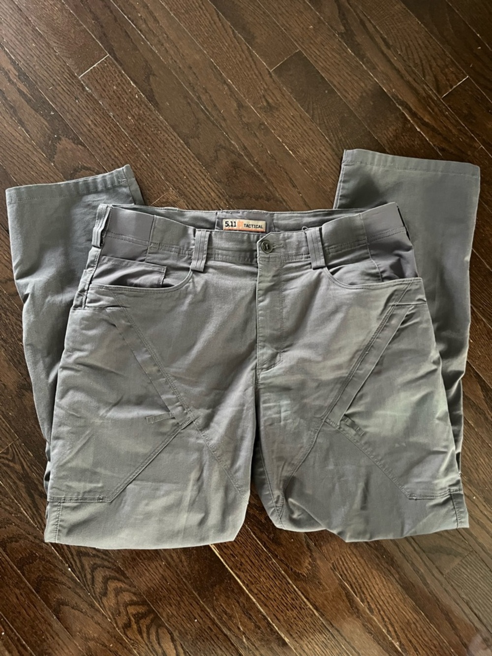 5.11 Tactical Men's Gray Camping Hiking Pants with Multiple Pockets 34x30